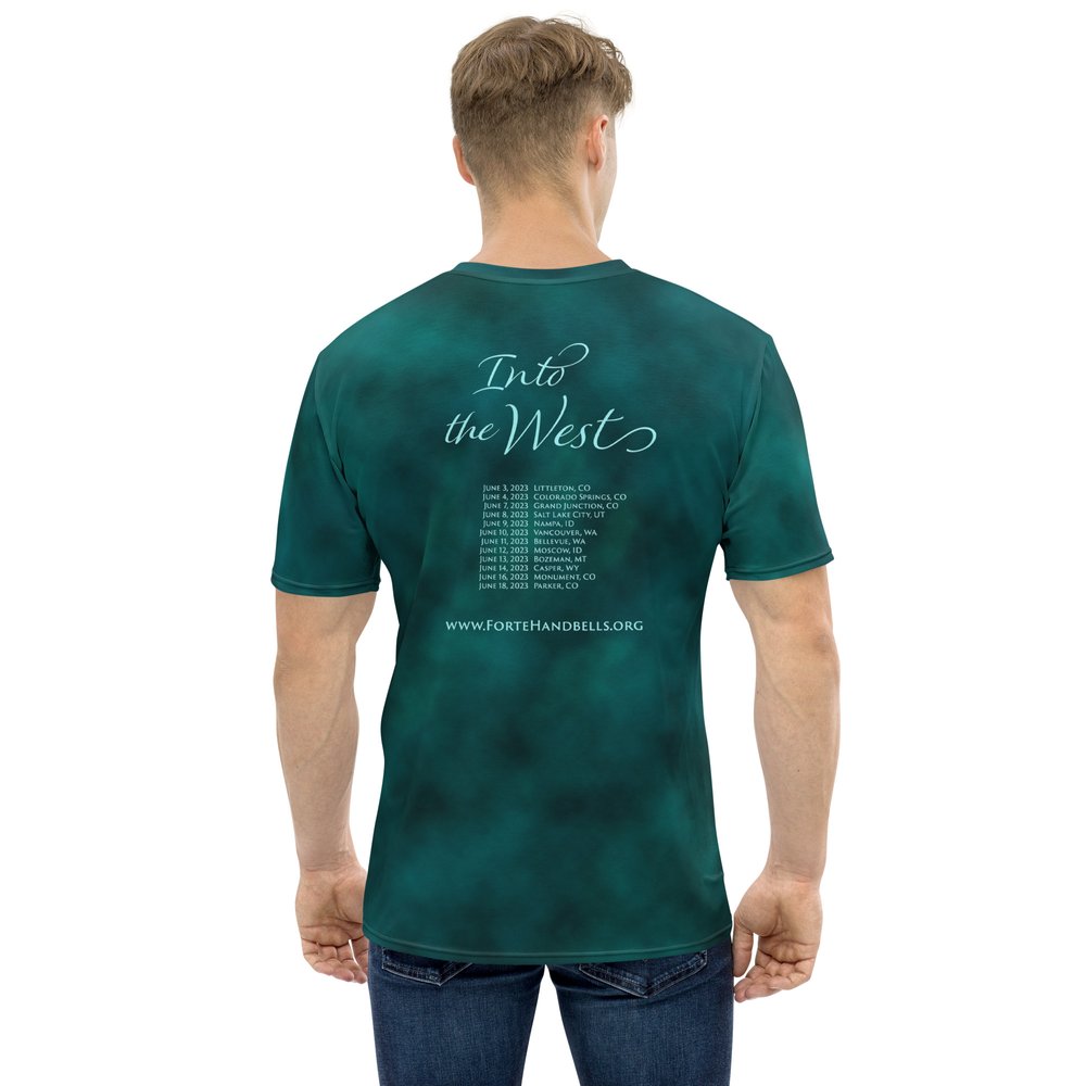 uren mock Alcatraz Island T-Shirt: "Into the West" (All-Over Print) — Forté Handbell Quartet