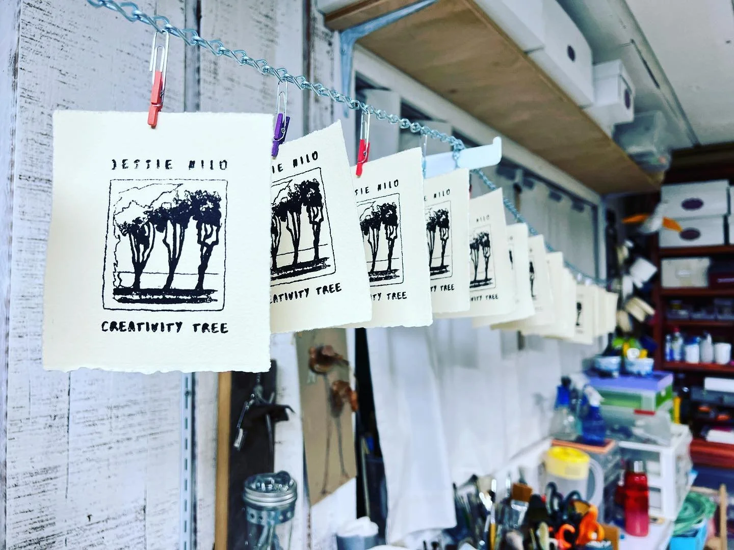 Preparing letterpress invitations to my show! #printmaking #artshow #letterpress #reliefprints #illustrator #creativity #trees #ilovetrees #fun #art #boise #artist #kelseyexcelsior