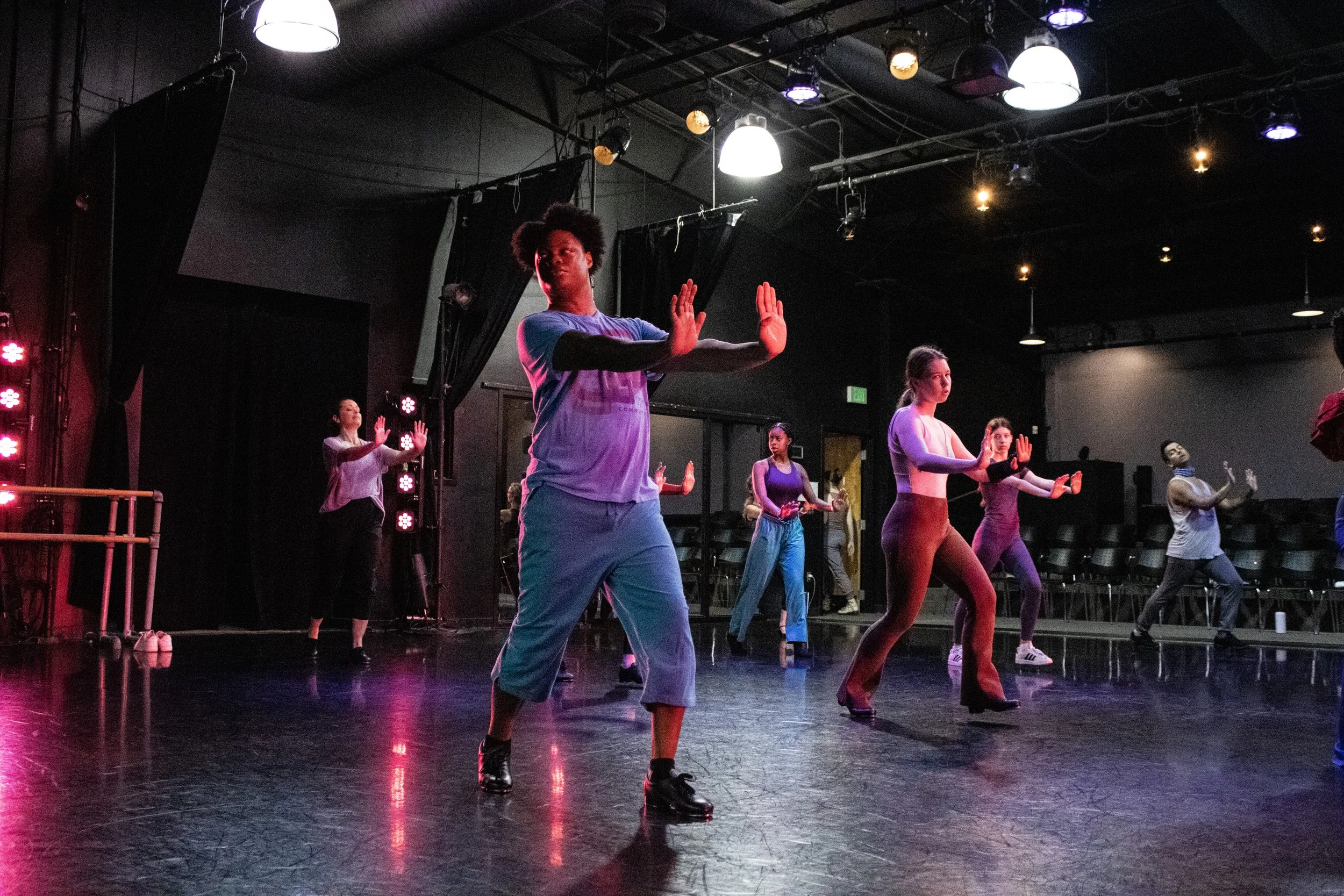 Tap dance class at Gradient Dance Birmingham Alabama adult dancers