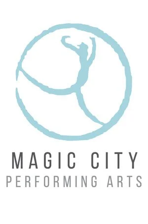 Logo of Magic City Performing Arts featuring a stylized dancer inside a circle with the text 'Magic City Performing Arts' below.