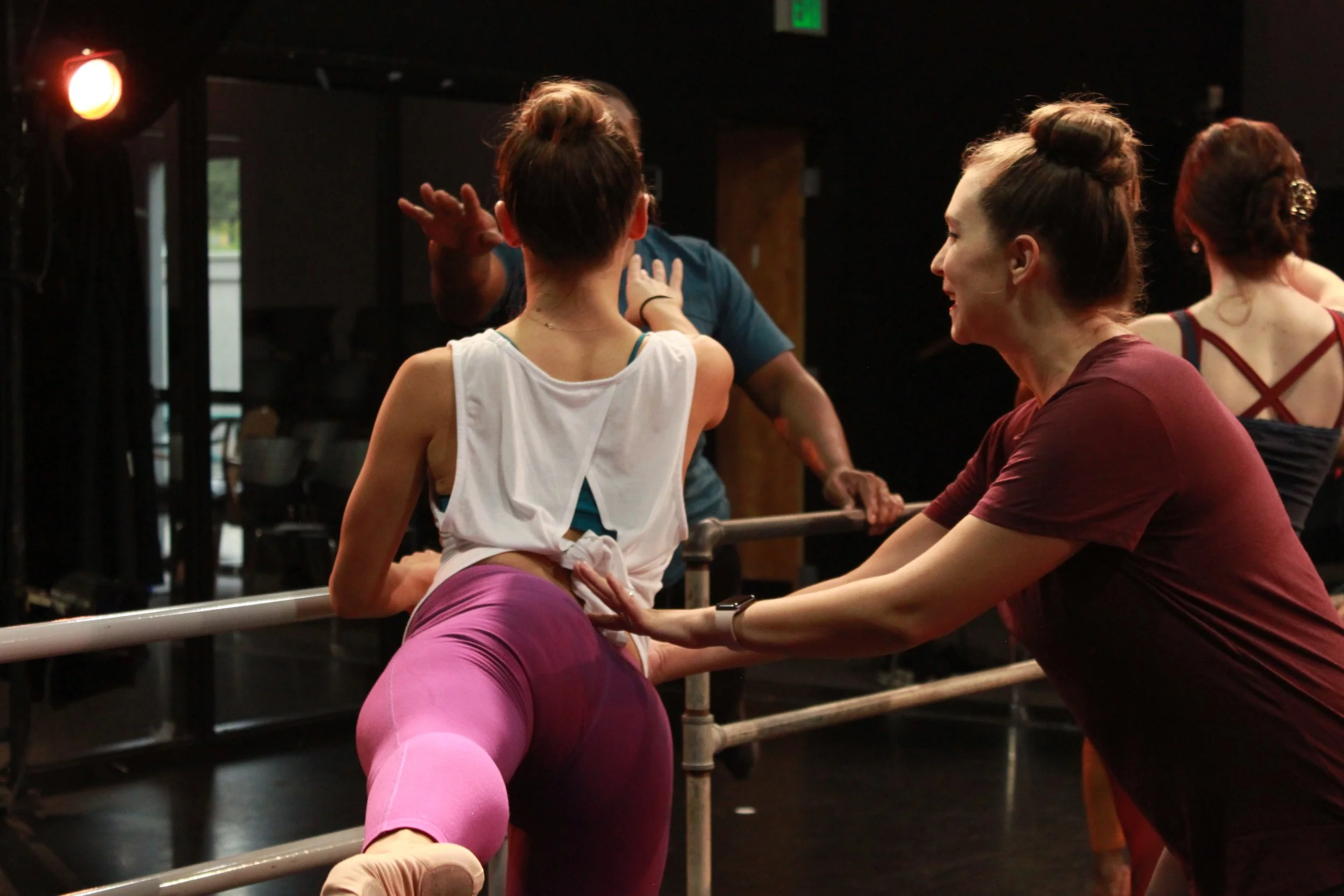 Ballet class at Gradient Dance Birmingham Alabama adult dancers