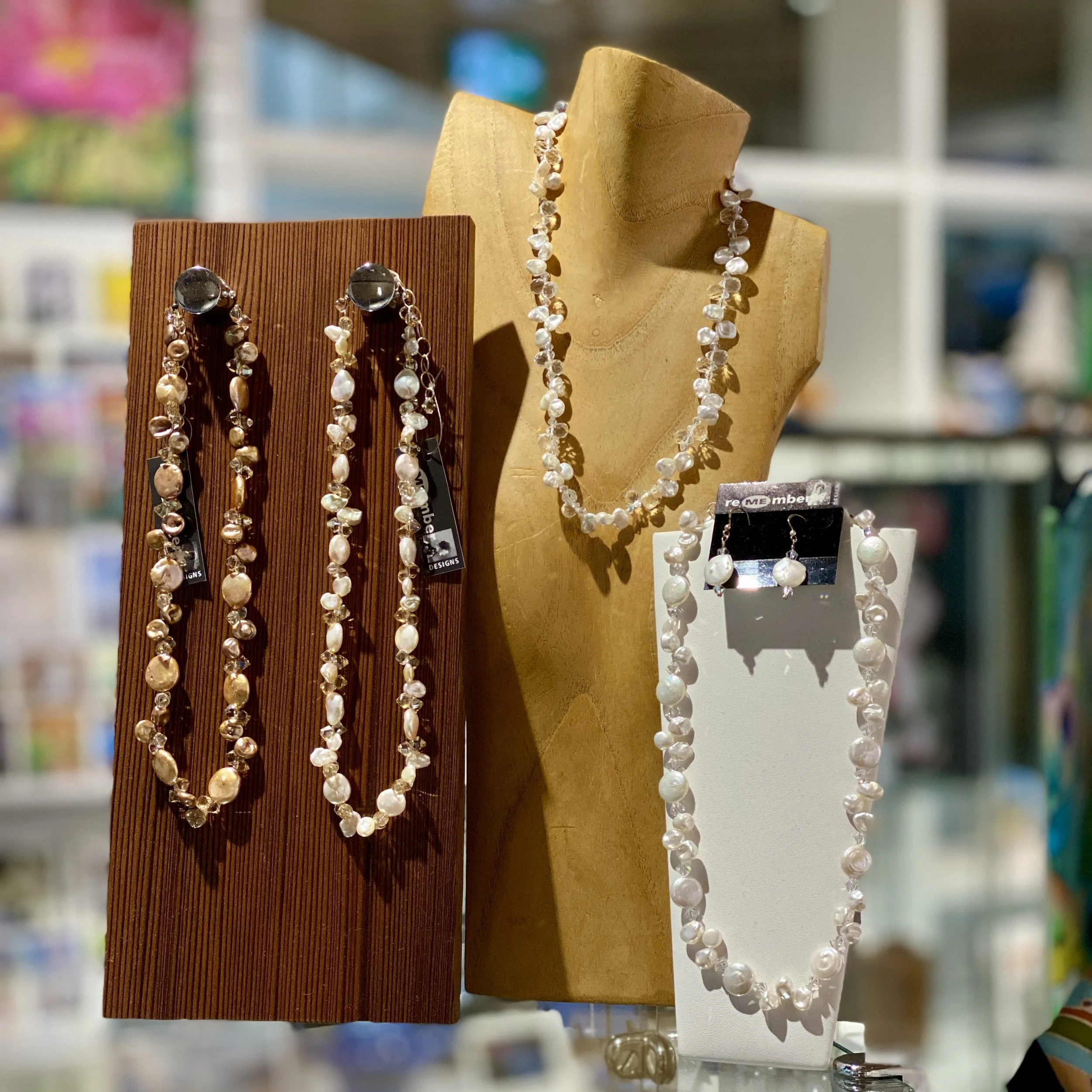 Freshwater Pearl, Swarovski Crystal & Sterling Silver