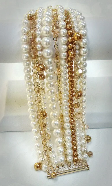 Swarovski Crystal & Swarovski Pearl Bracelet 