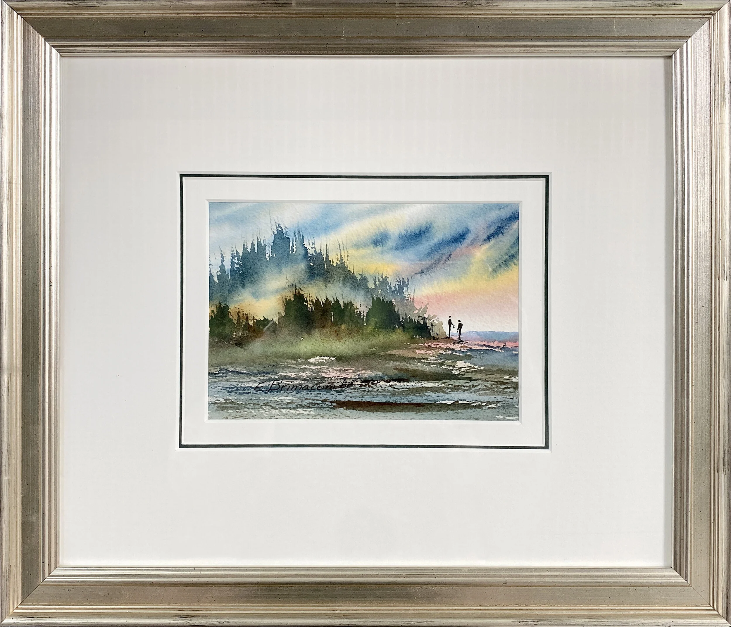 “A Great Pacific Evening” 
Original Watercolour on 300Lb Arches Painting 5” x 7” , Frame - 14” x 16”
Retail: $175
Opening Bid; $113
