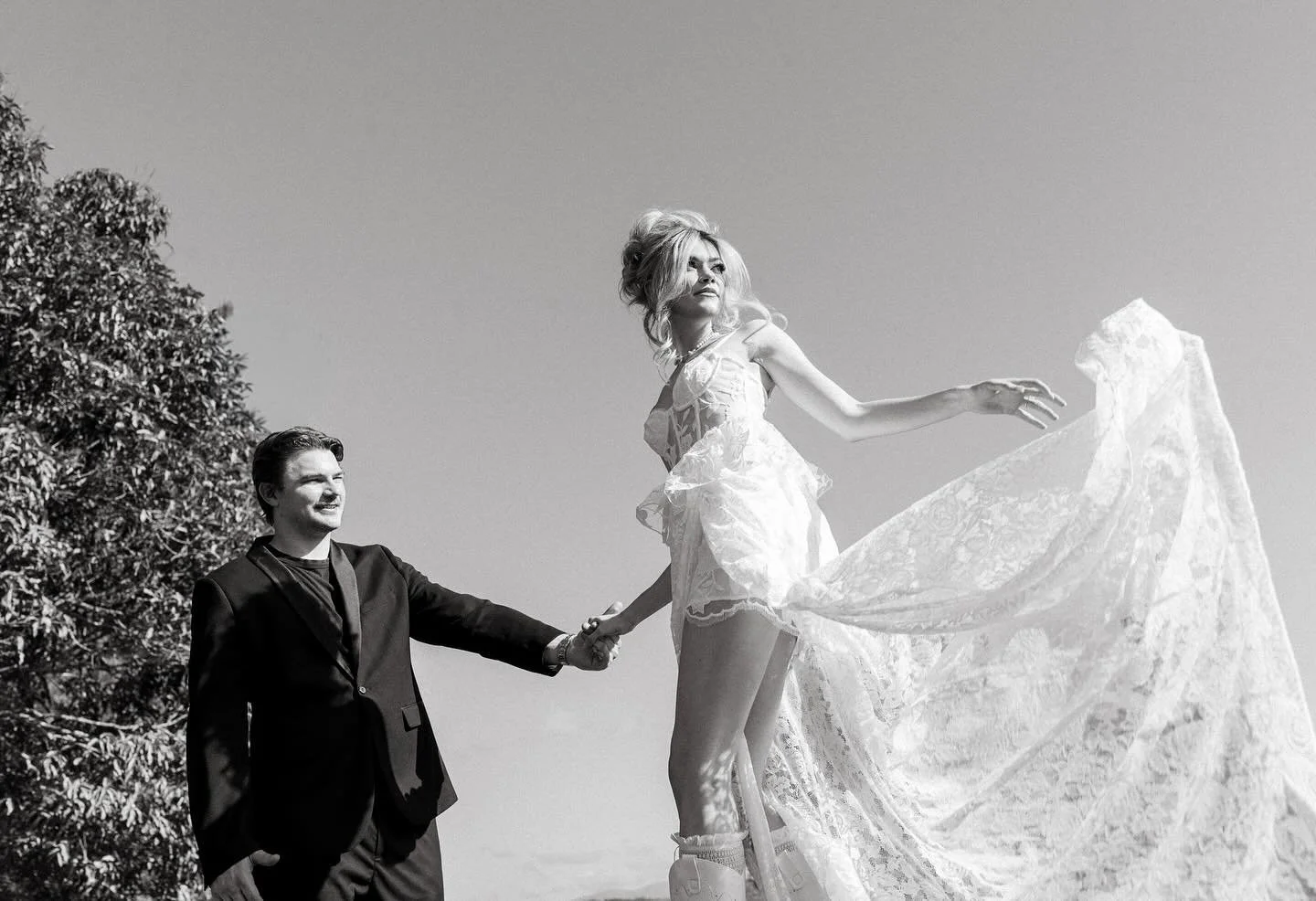 b+w vs colour ♡

Photography, Styling &amp; Direction: @kaylee_seitter Creative Direction: @littlejeru Florals &amp; Styling: @fiddlyflorals Makeup: @makeupbycarlyb Hair: @pinned_hair Dress: @forloveandlemons Couple: @aliciakochh_ &amp; @olliekoch - 