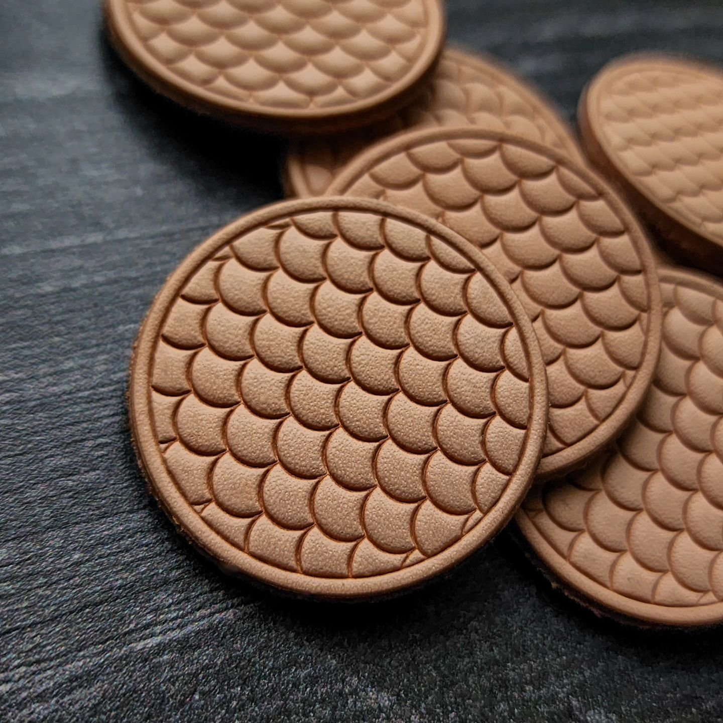 Don't really know what to call 'em, but I've got a few of these leather &quot;coin&quot; prototypes and I'm giving them away to 7 random orders that come in this weekend 5/3-5/5. Check em out in my latest story.....Thank you all for the continued sup