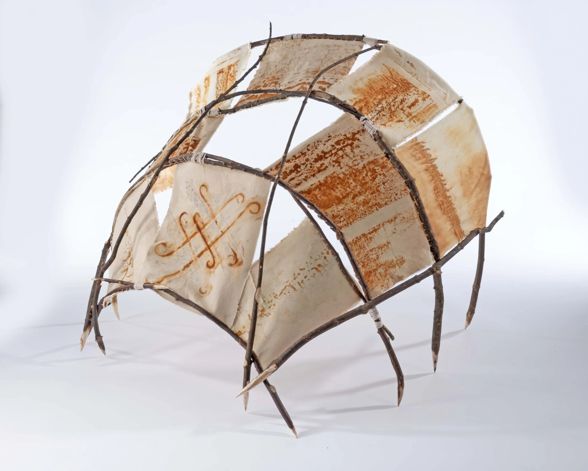 Finding A Good Spot. Branches. Canvas. Rust. 