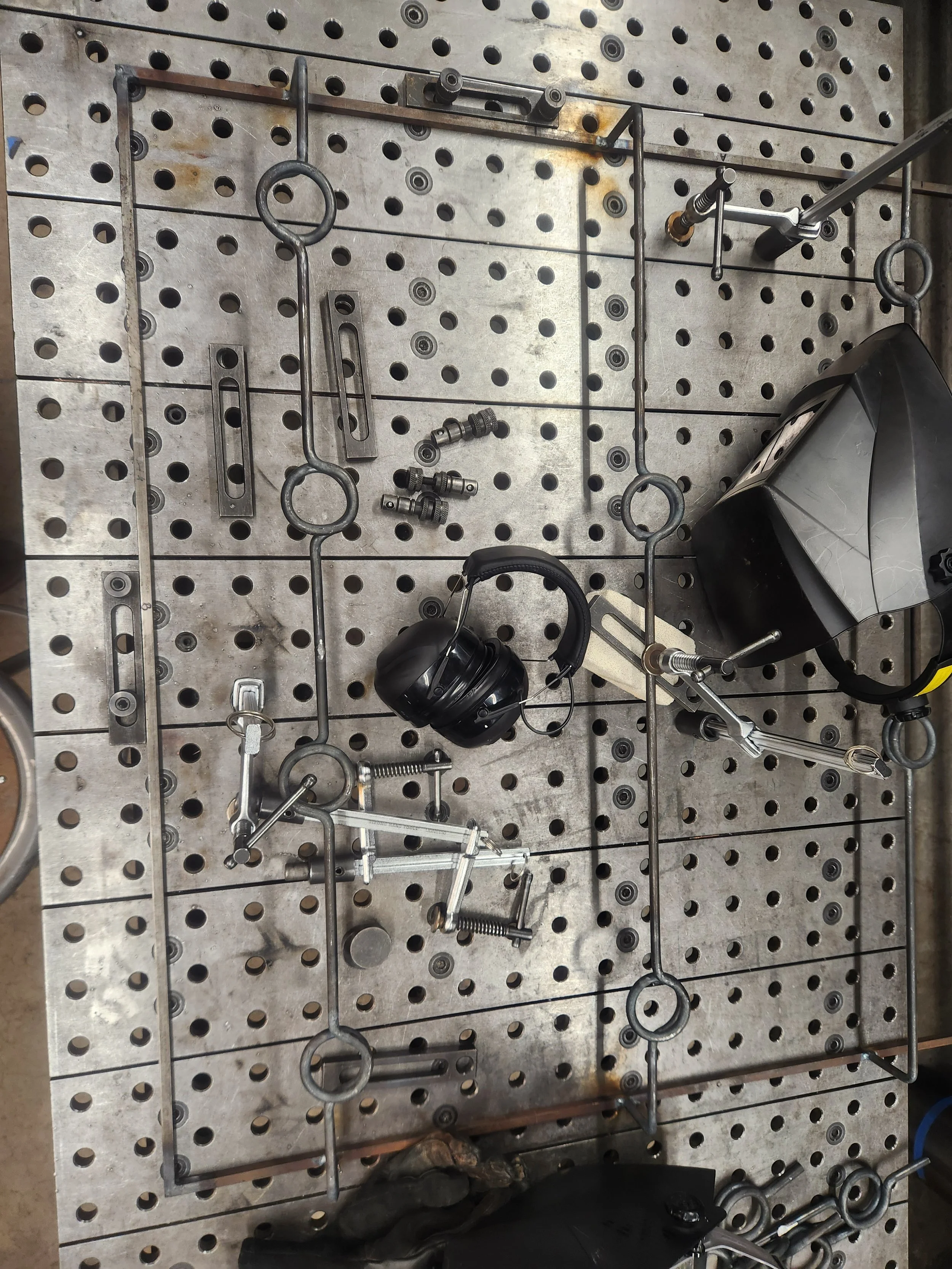 gate assembly and weld set up