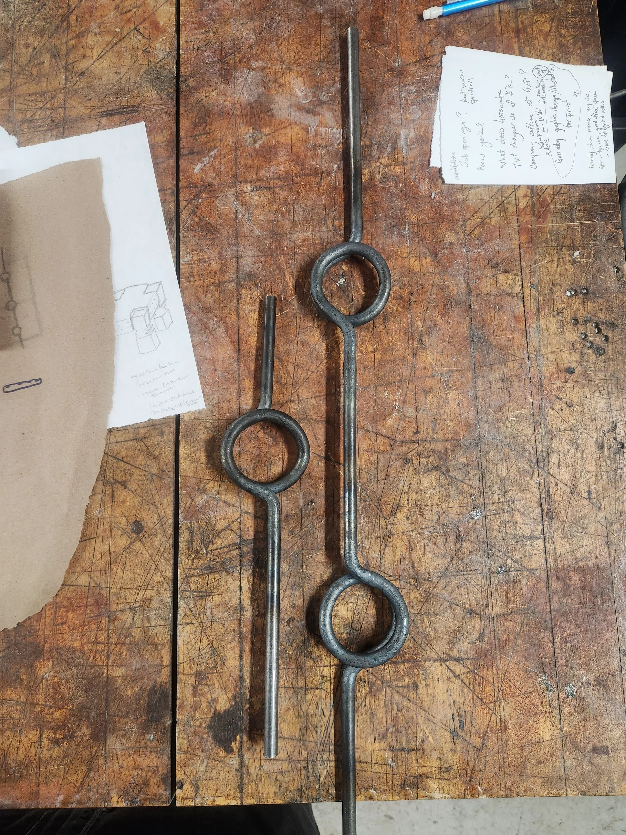 test pieces for gate