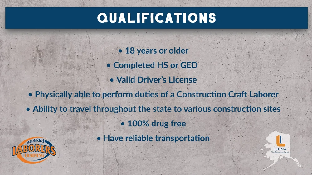 Apprenticeship Presentation — Alaska Laborers Training School
