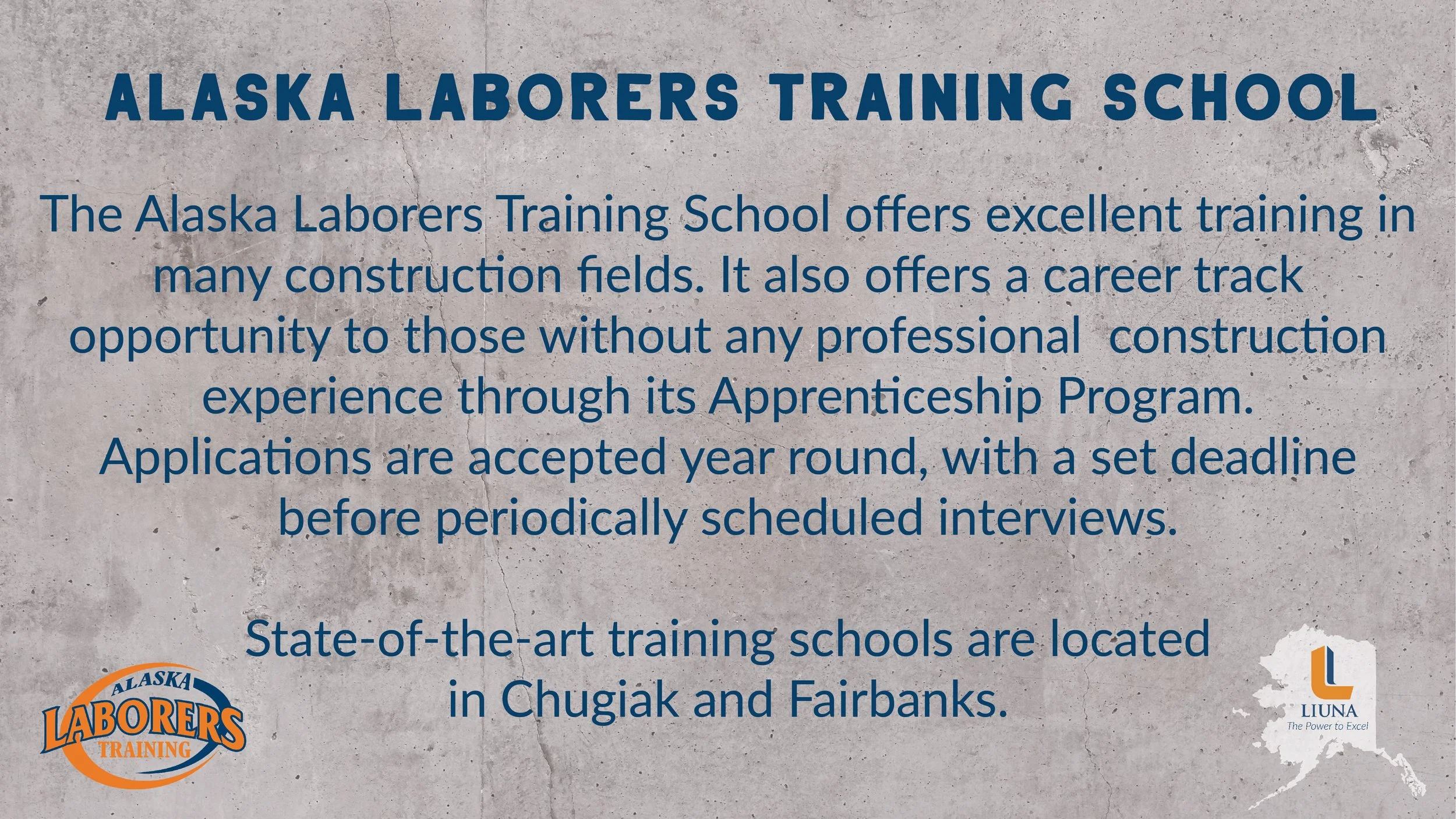 Apprenticeship Presentation — Alaska Laborers Training School