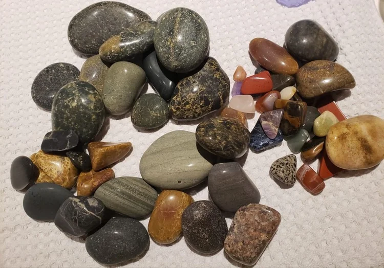 Pile of tumbled stones