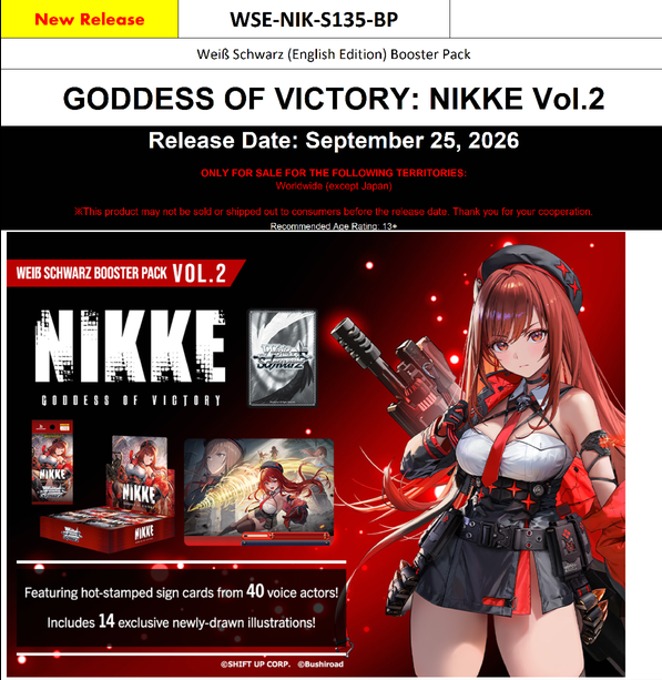 English GODDESS OF VICTORY: NIKKE Vol.2 Case