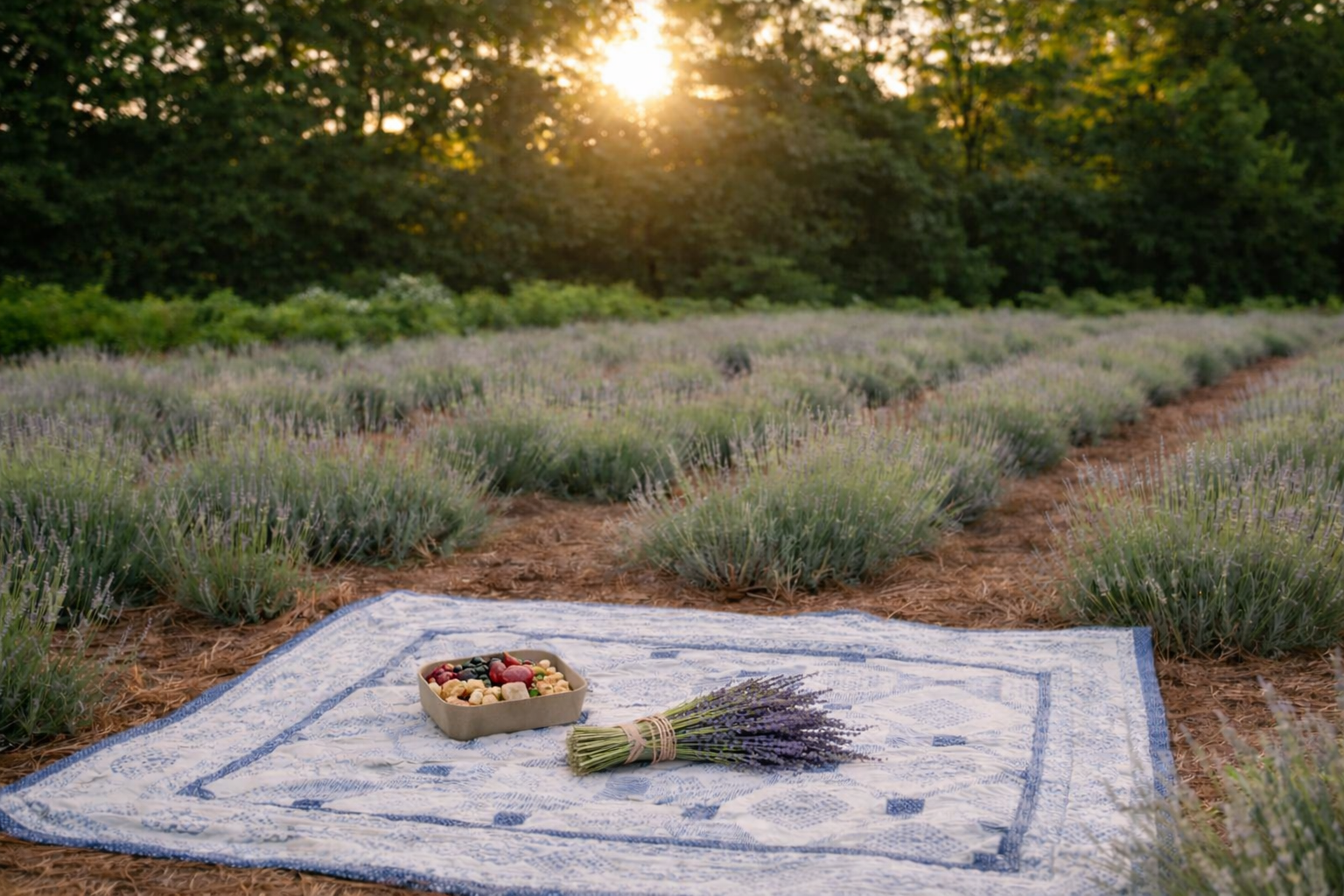 Picnic Date in the Lavender