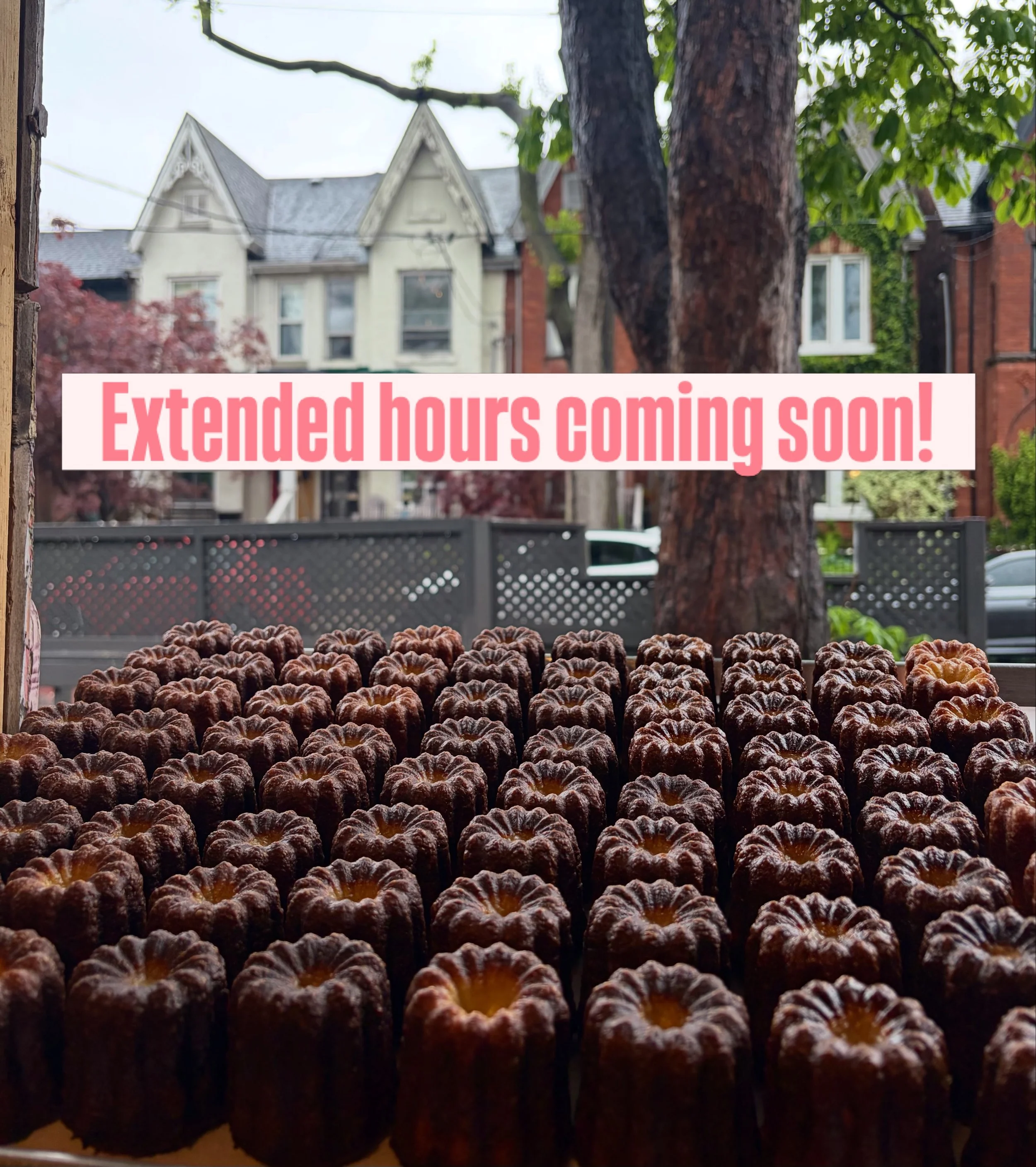 NEW HOURS COMING SOON - We&rsquo;re extending our hours to show the games! We&rsquo;ll have 2 TVs showing most games on our patio, as well as a new evening menu. More to be announced in the coming weeks - check back for updates! 

#torontofood #yyzfo