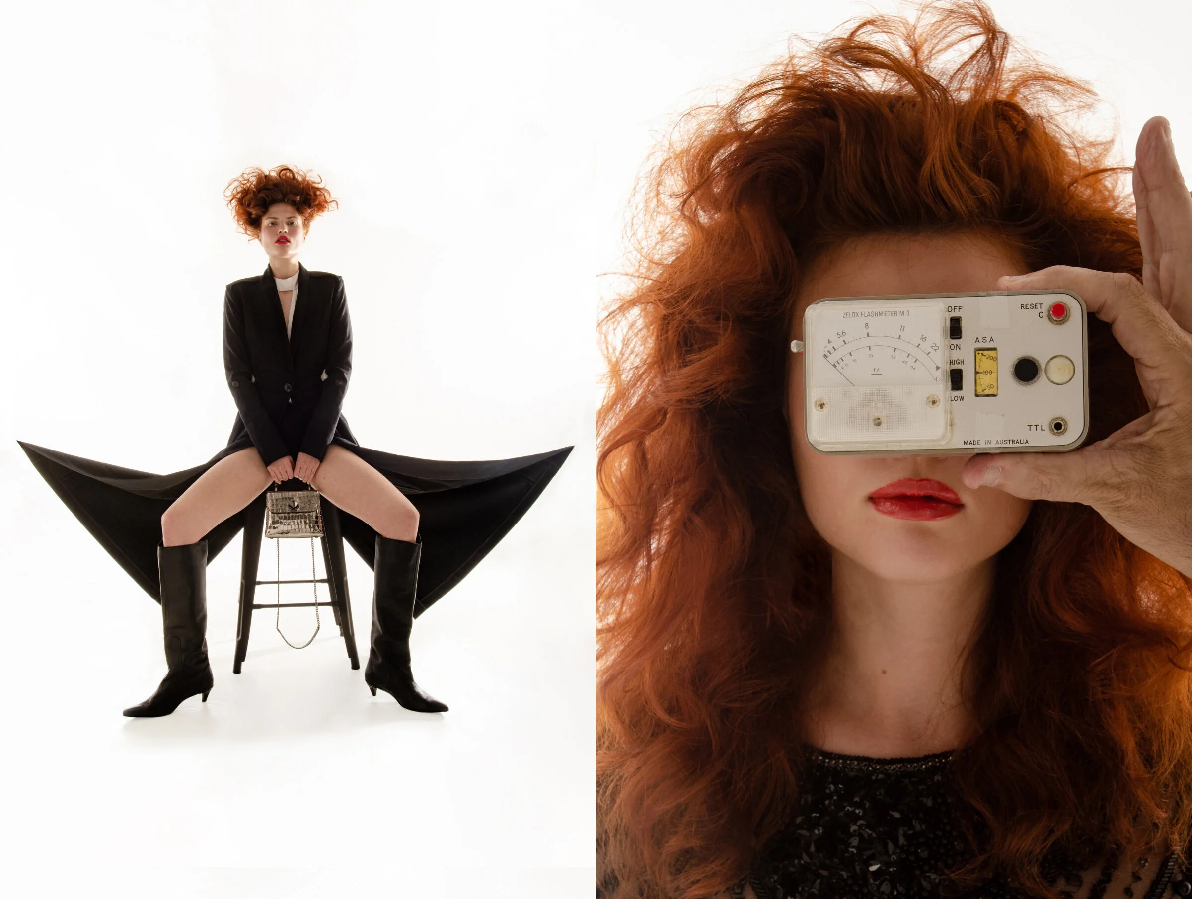 Blouse Luxe Deluxe, Coat KitX, Boots Cos, Bag Kate Spade