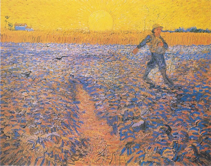 "Sower at Sunset" by Vincent van Gogh