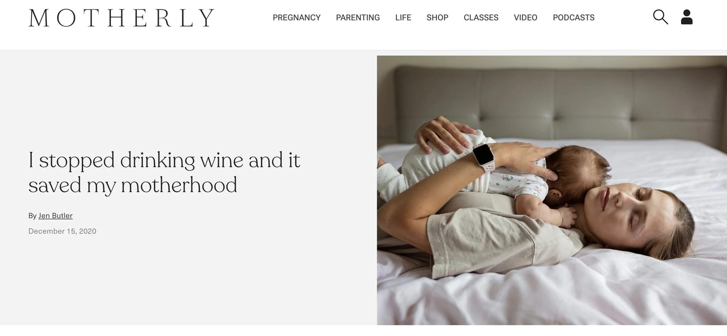 Motherly Article, 12/15/20