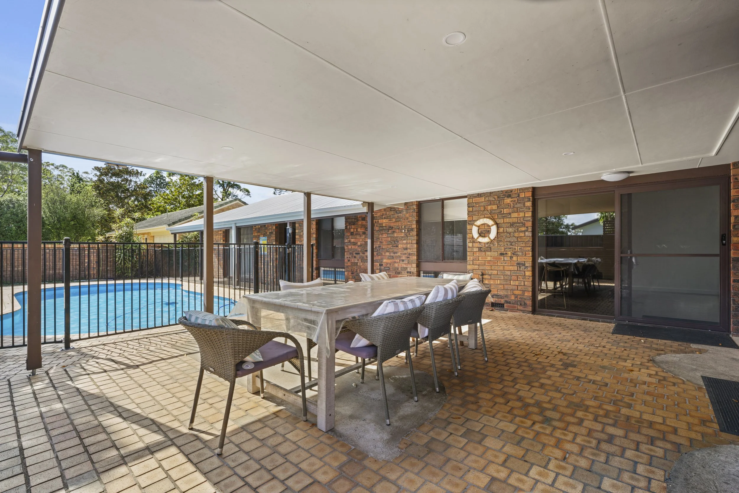 A laid-back outdoor entertaining area built for good times—great food, good company, and easy living in the open air.