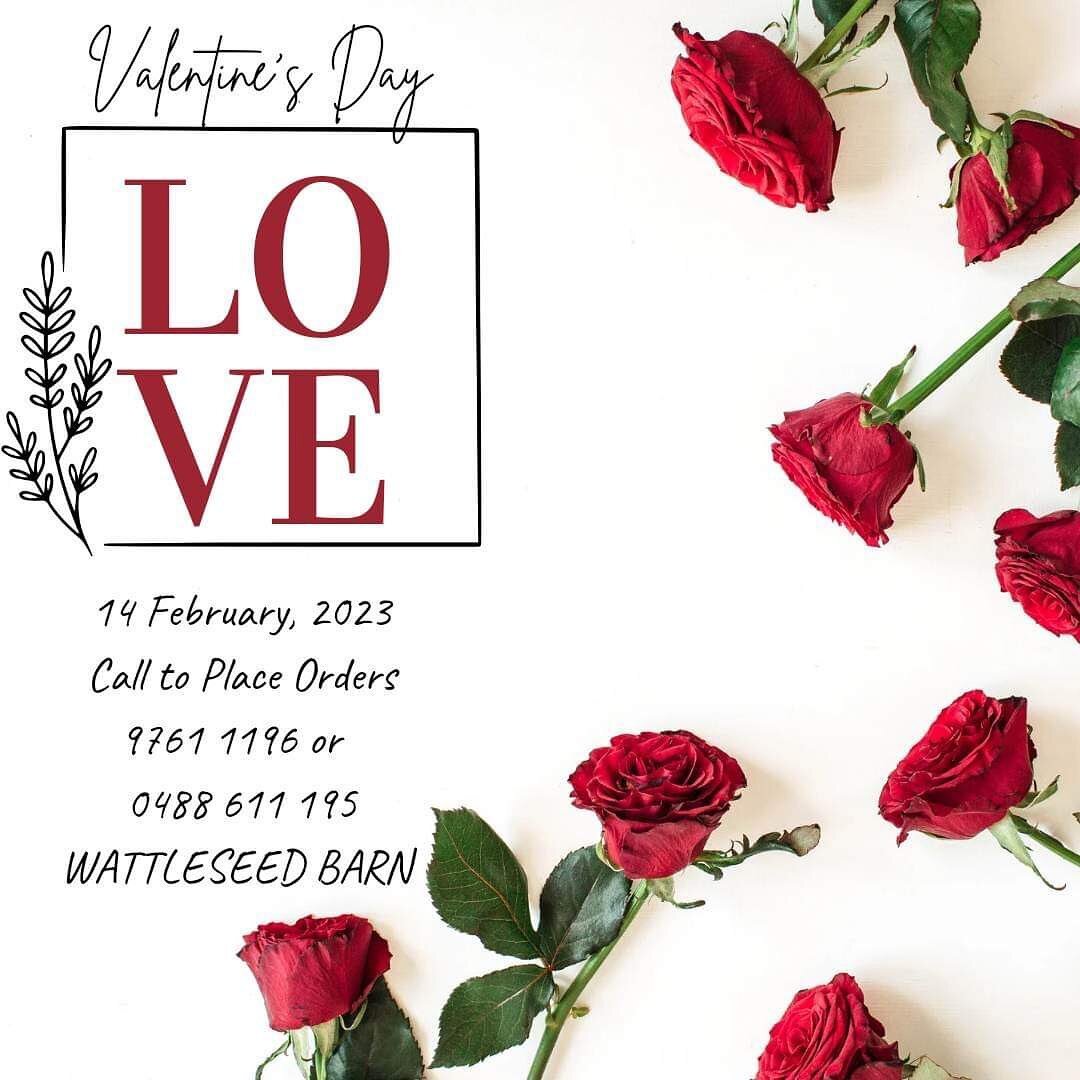 Get your Valentines order in by Sunday 12 February to go into a draw to win breakfast for two on Sunday 19th February.