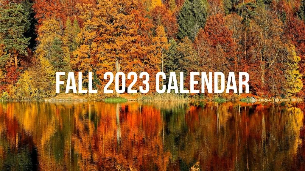 Fall 2023 Calendar