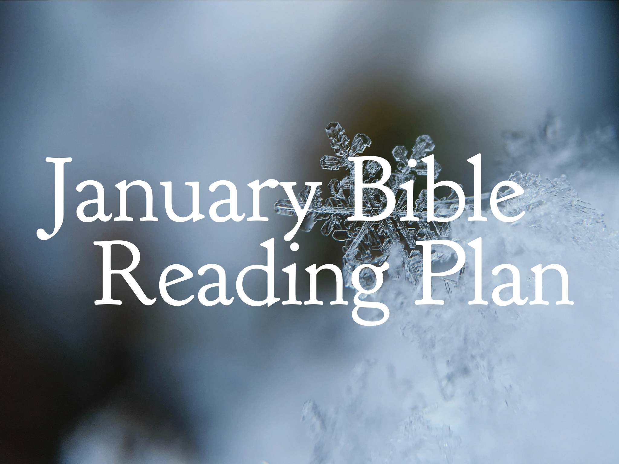 January Bible Reading Plan