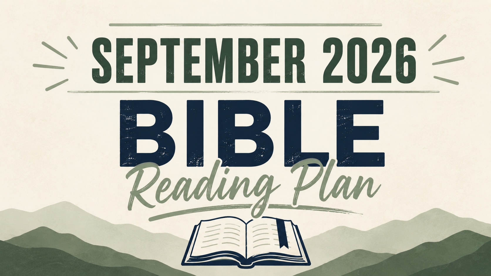 September 2026 Bible Reading Plan 
