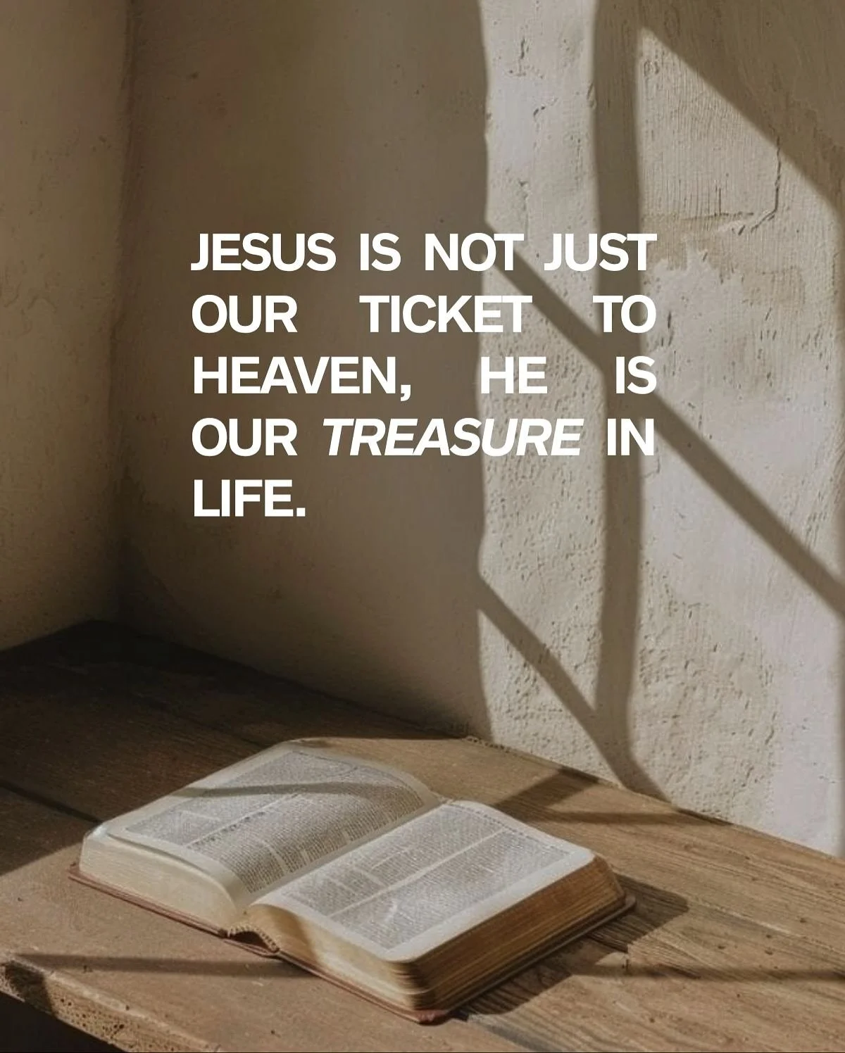 Life with Jesus is our greatest treasure! 🙌🏼
You can listen to last Sunday&rsquo;s sermon from Pastor Ryan on Spotify! ✨