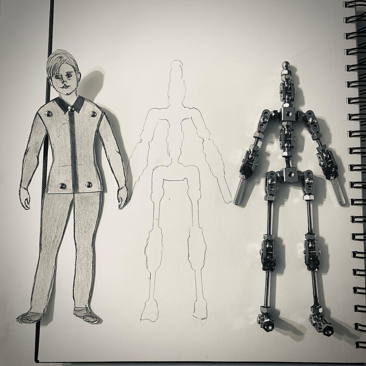 We finally got the puppet armature right. Just missing the wrists and hands, then it&rsquo;s time to start sculpting the head and hands. I&rsquo;m sooo happy that Phil was able to figure out how to alter the armature to actually make it look just lik