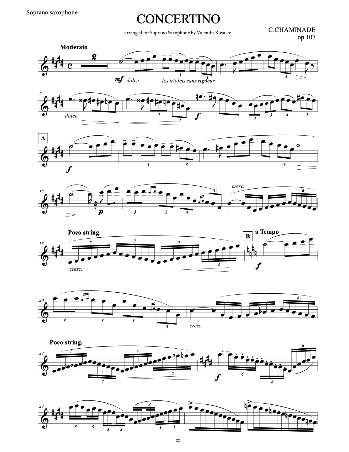 Chaminade - Concertino