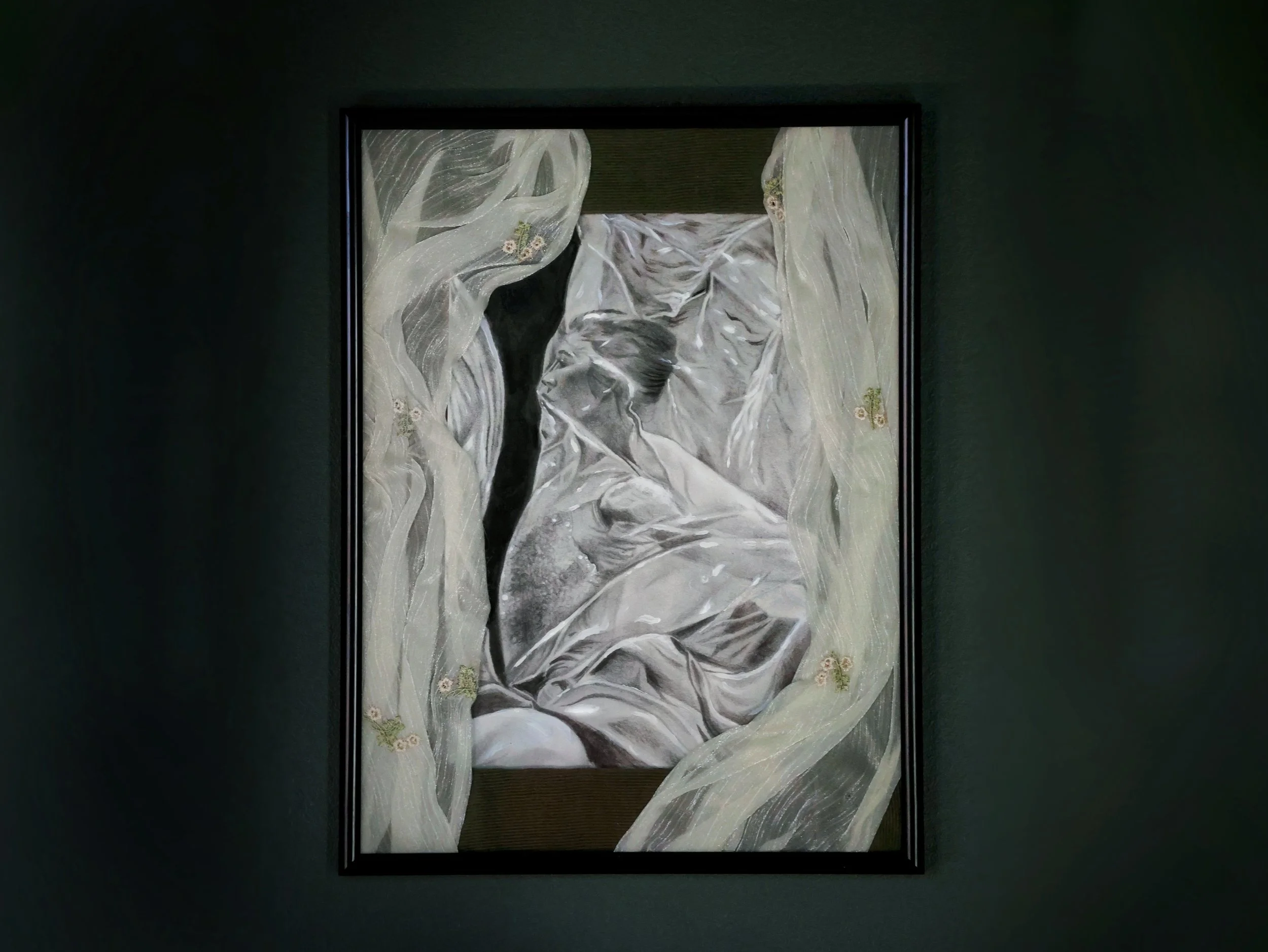 "Dance," by Sharla Miller-Baer, 2022. Charcoal and graphite on paper, 6x9.5