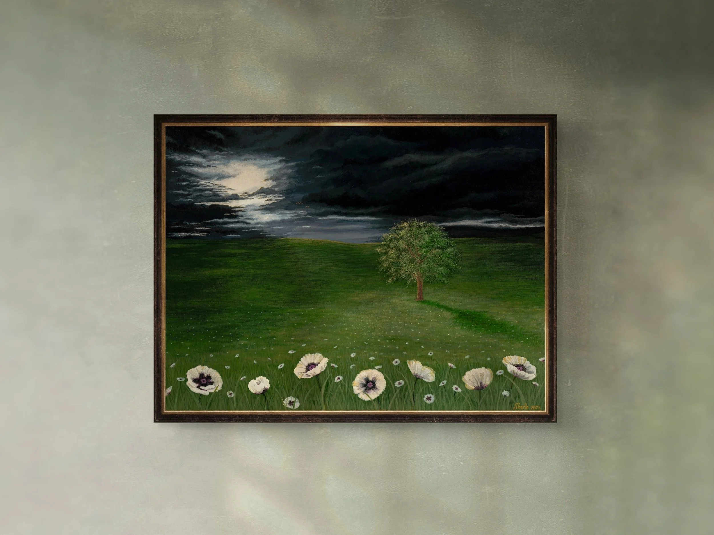 "Hope," by Sharla Miller-Baer, 2022.  Acrylic on canvas, 18 x 24