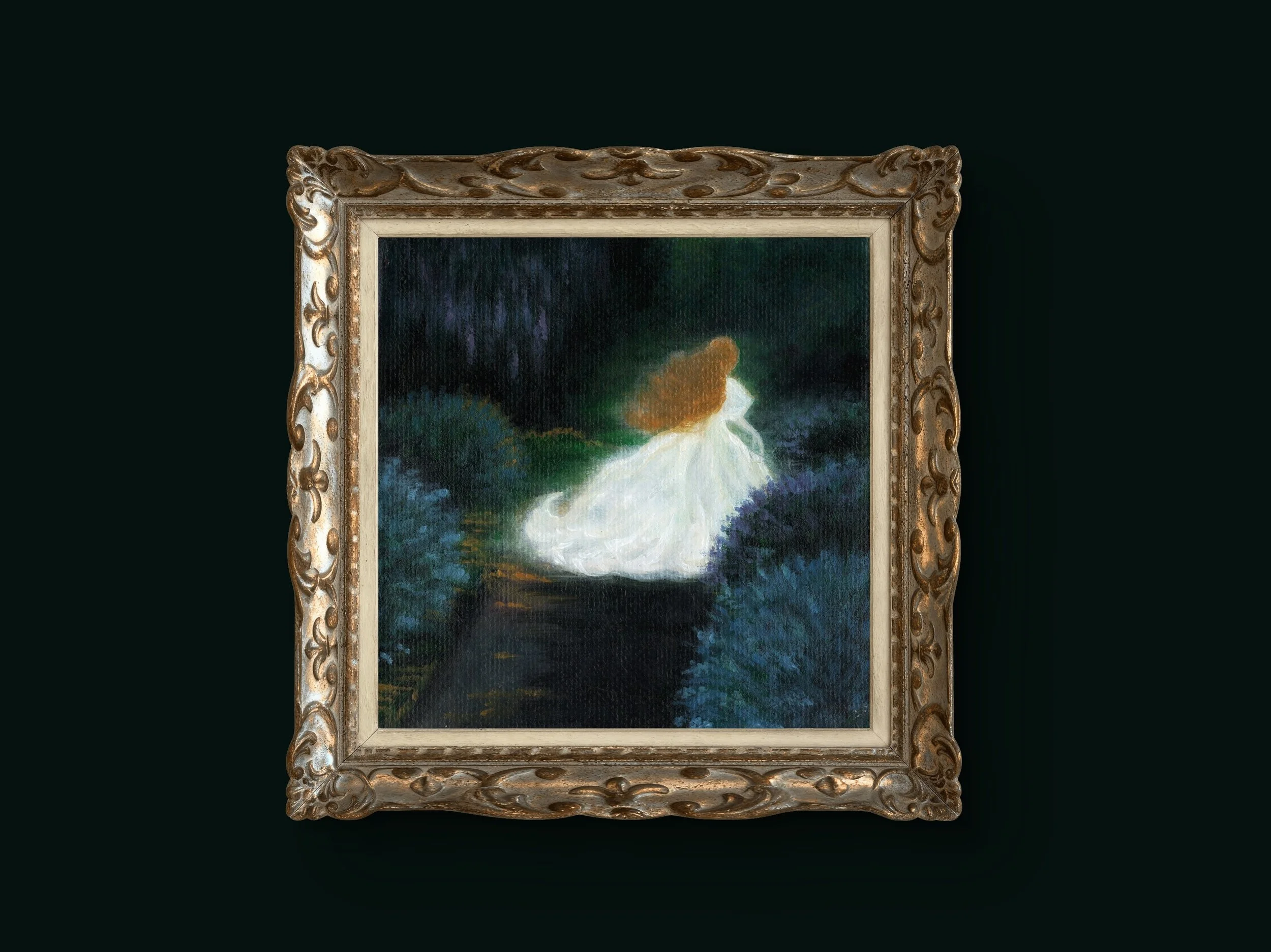 "The Mini Collection; Phantom," by Sharla Miller-Baer, 2025. Acrylic on canvas, 4x4.