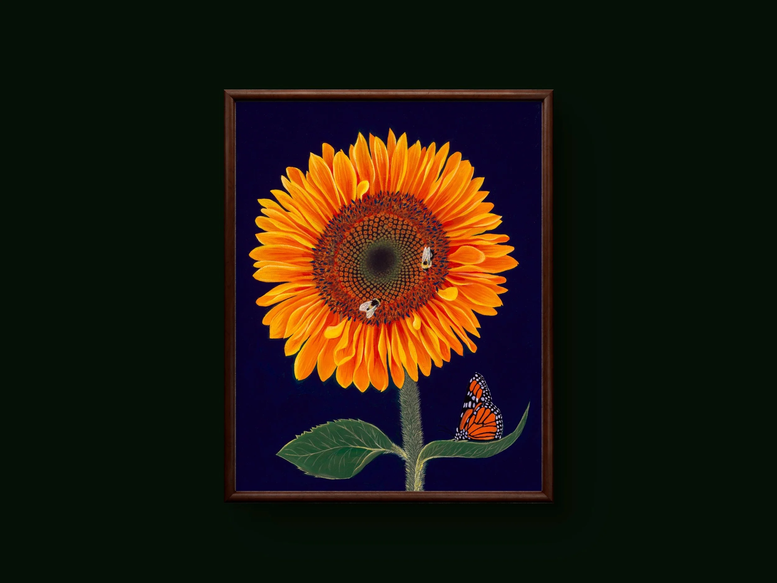 "The Colors of Summer Collection; The Sunflower," by Sharla Miller-Baer, 2024. Acrylic on canvas, 11x14.