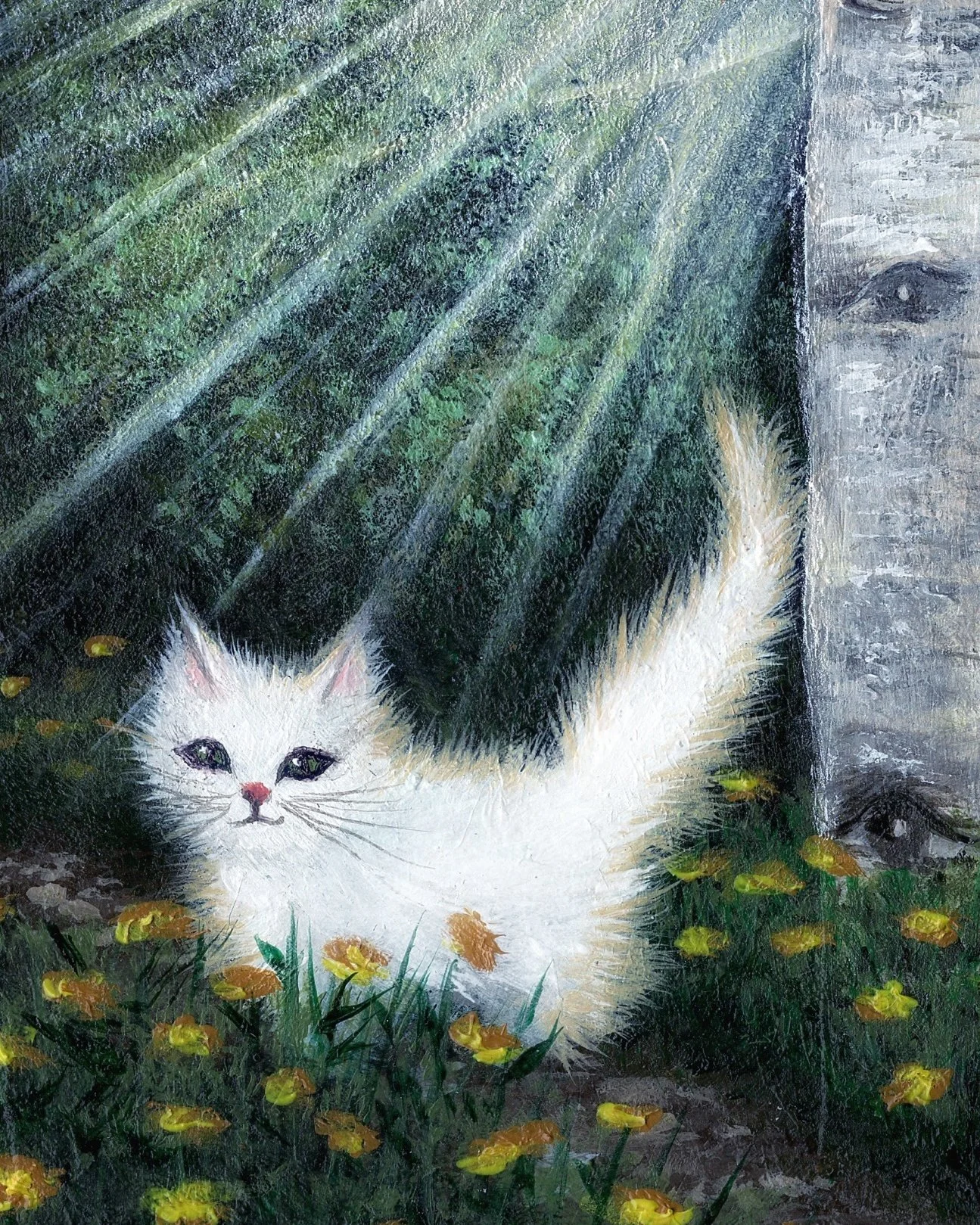 Forest Cat Painting Detail.JPG
