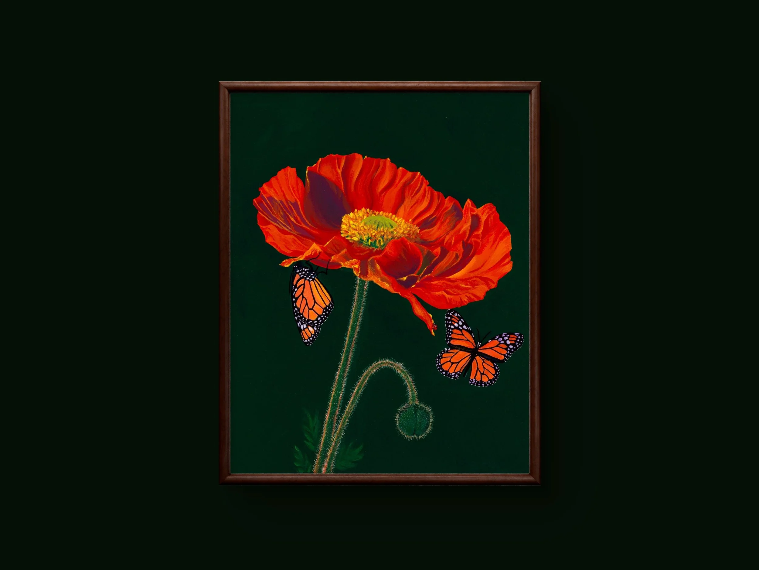 "The Colors of Summer Collection; The Poppy," by Sharla Miller-Baer, 2024. Acrylic on canvas, 11x14.