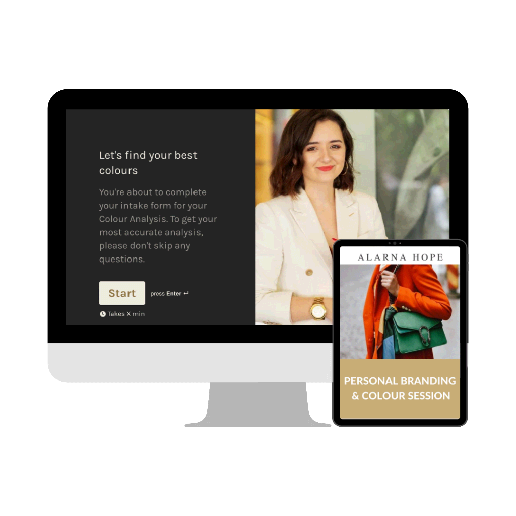 Image consultation personal branding mockup