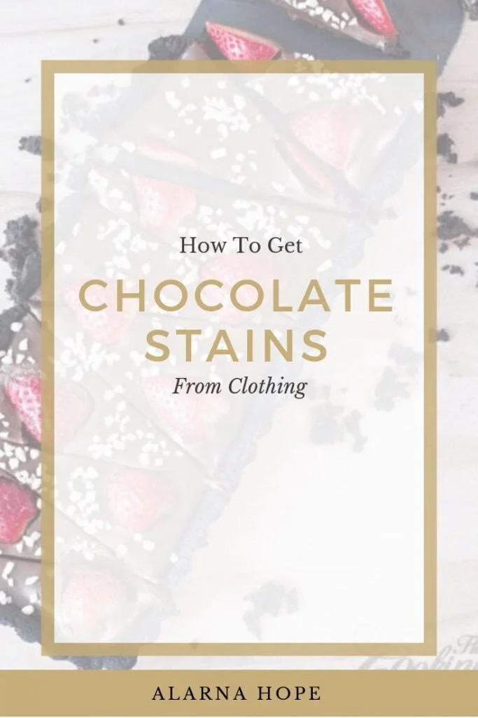 Get Chocolate Out Of Clothing How To & Stain Removal — Alarna Hope