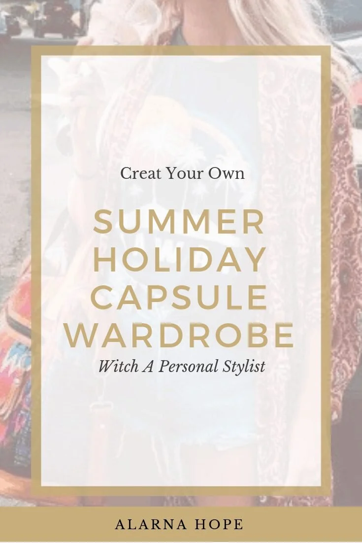 Create your own summer holiday capsule wardrobe - title card