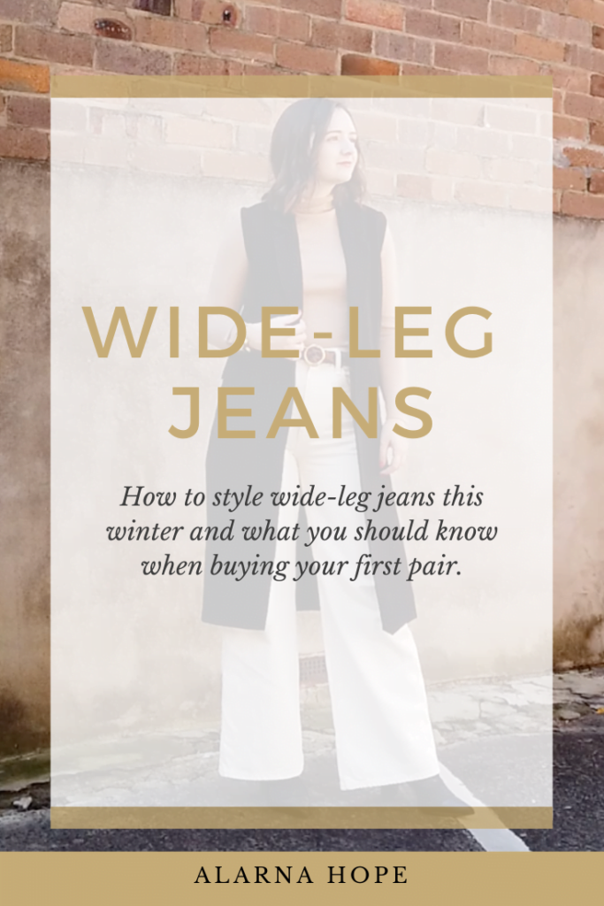 How To Wear Wide Leg Jeans In Winter — Alarna Hope