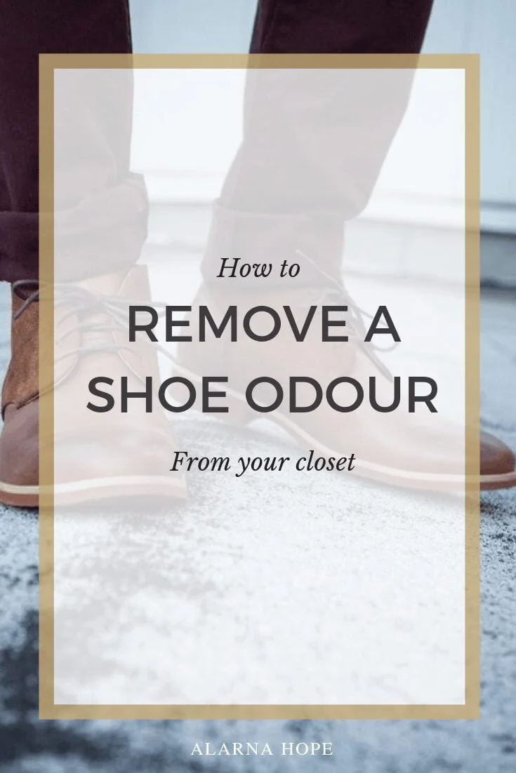 How to removes shoe odour from your closet - title card