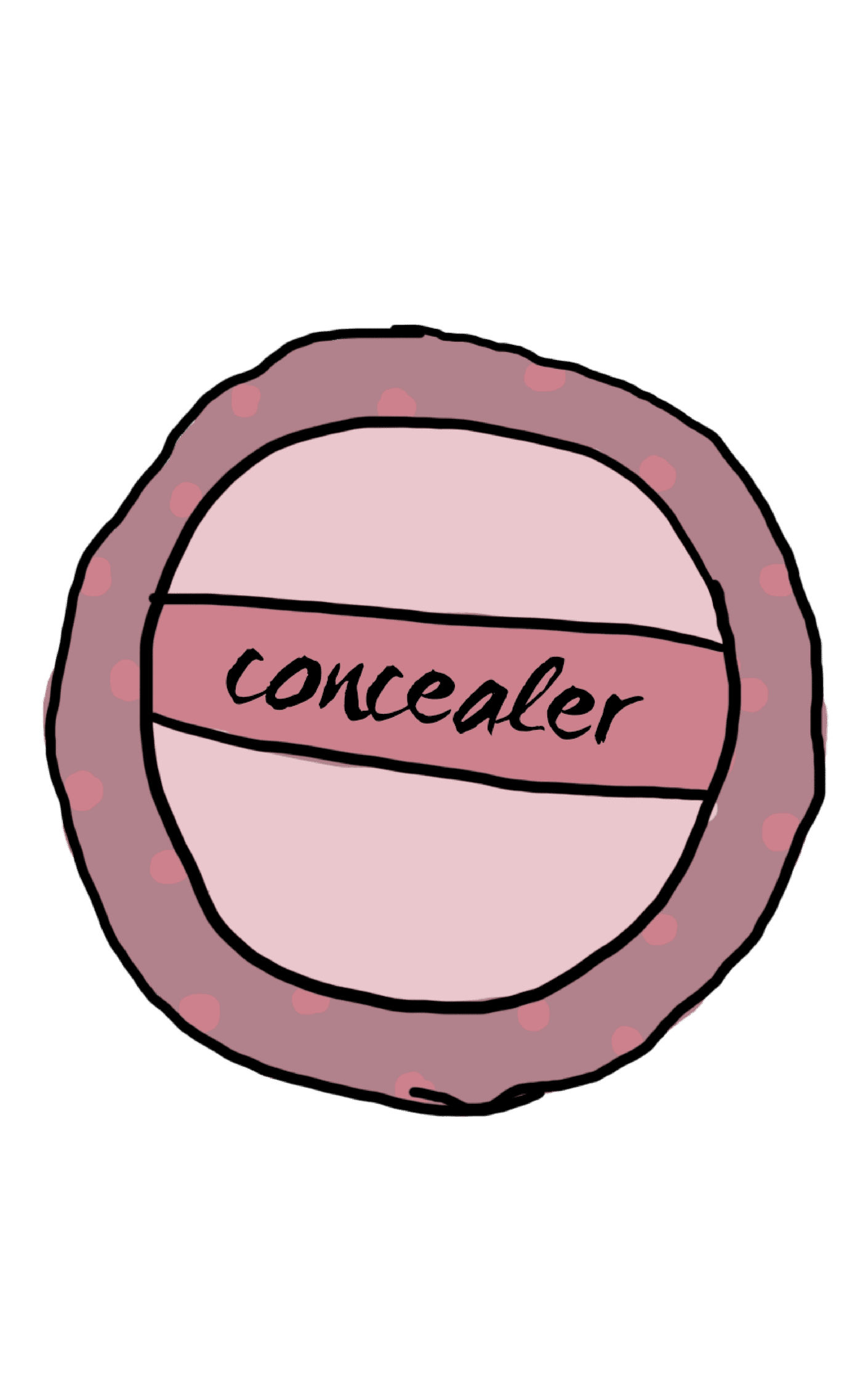 Makeup illustration - concealer