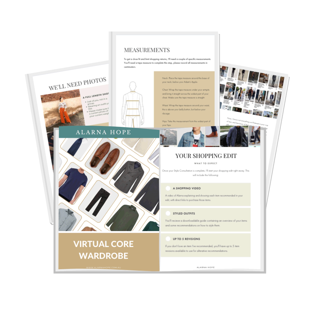 Preview - Men's Virtual Core Wardrobe Edit content