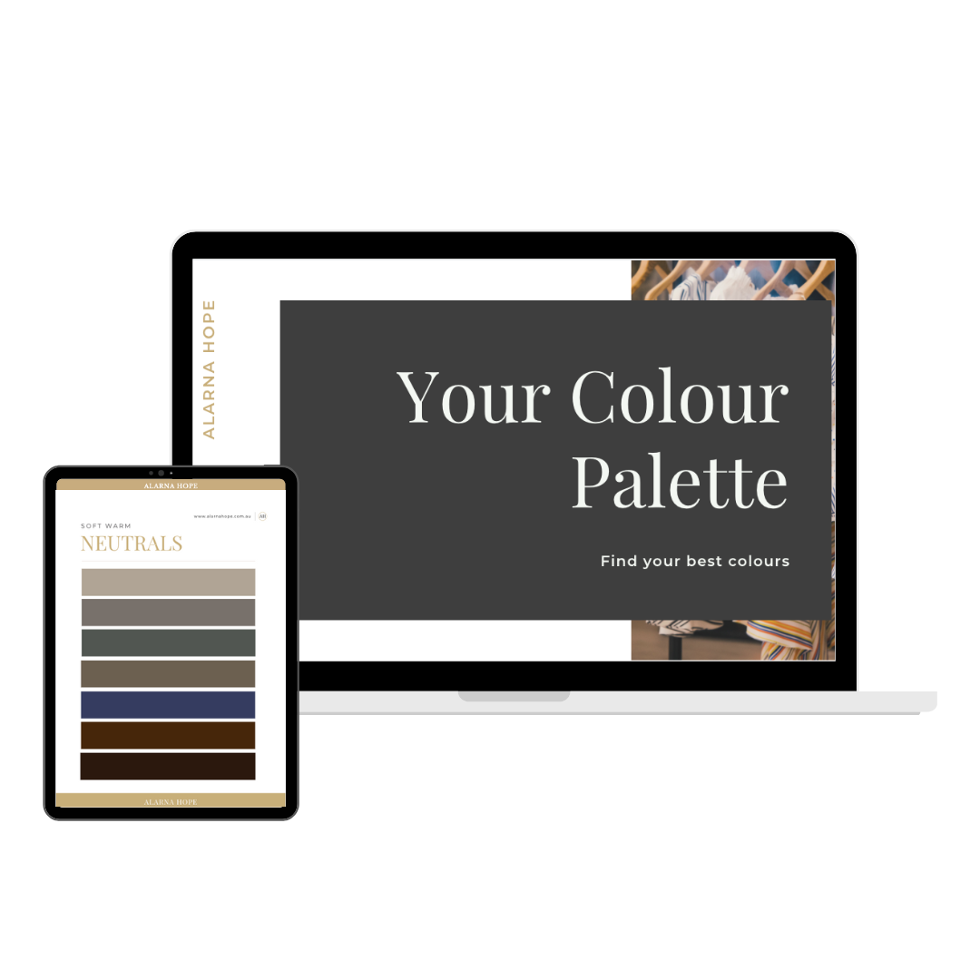 A colour palette for a mens colour analysis