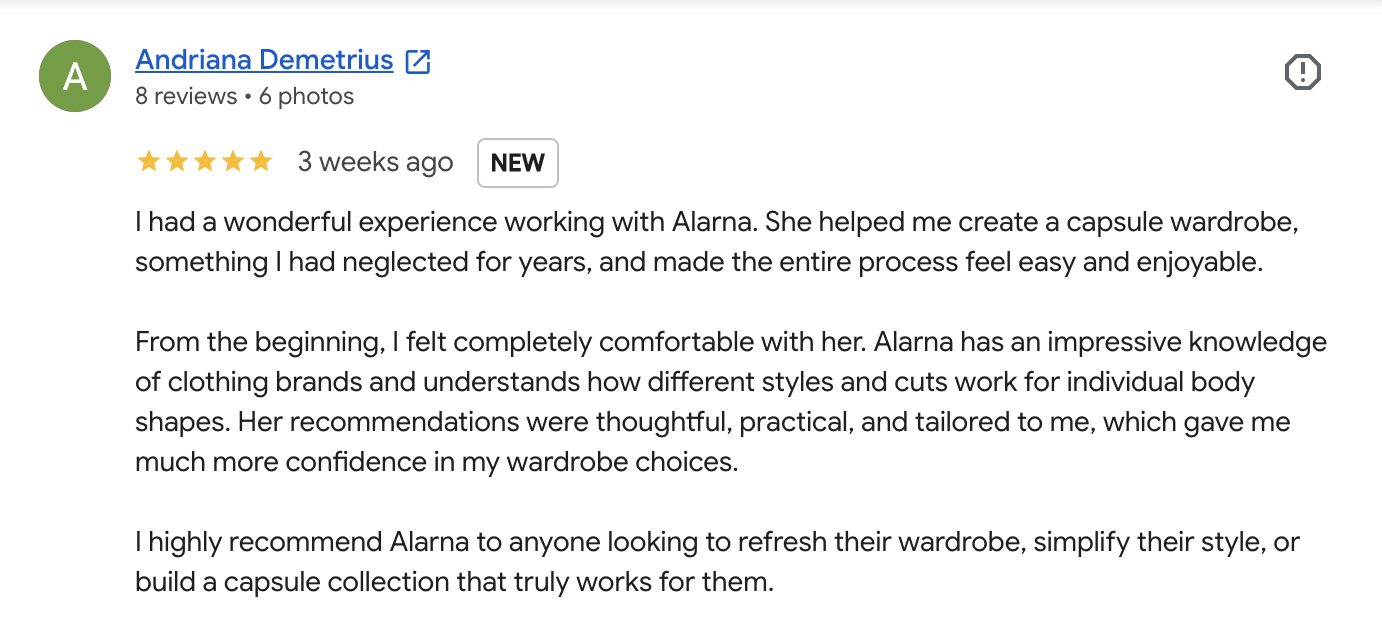 Women's personal stylist review in sydney
