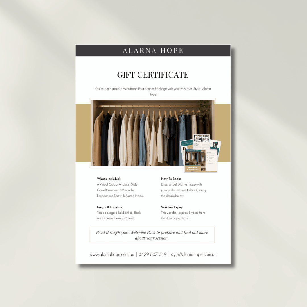 Women's Wardrobe Foundations Package Voucher
