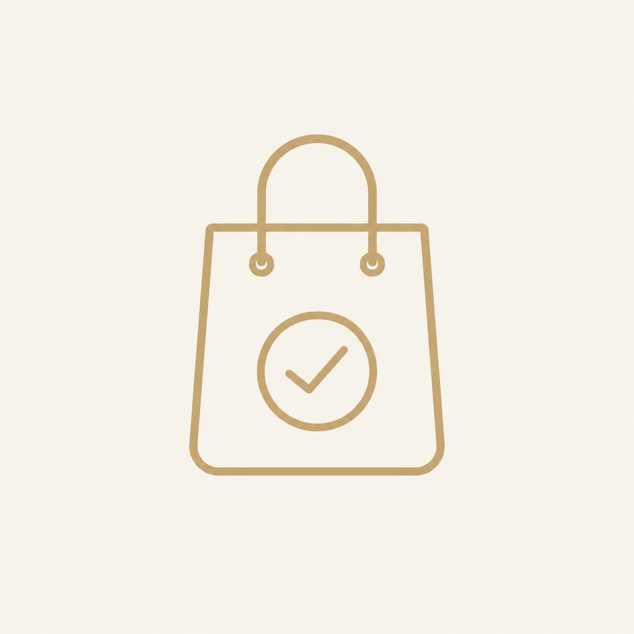 Shopping bag icon representing confident personal shopping decisions.