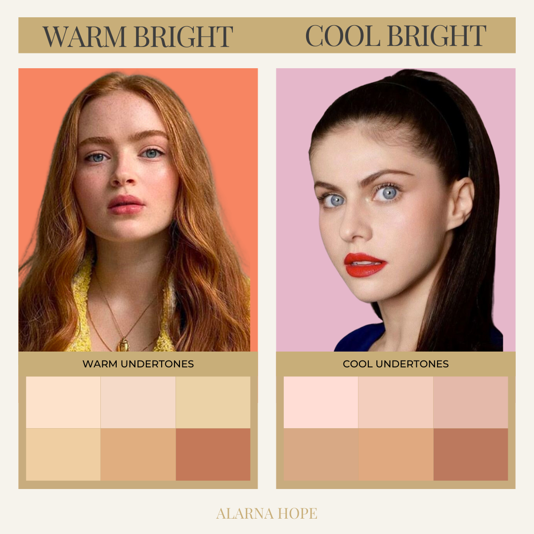 True Winter vs True Spring Example Light Skin