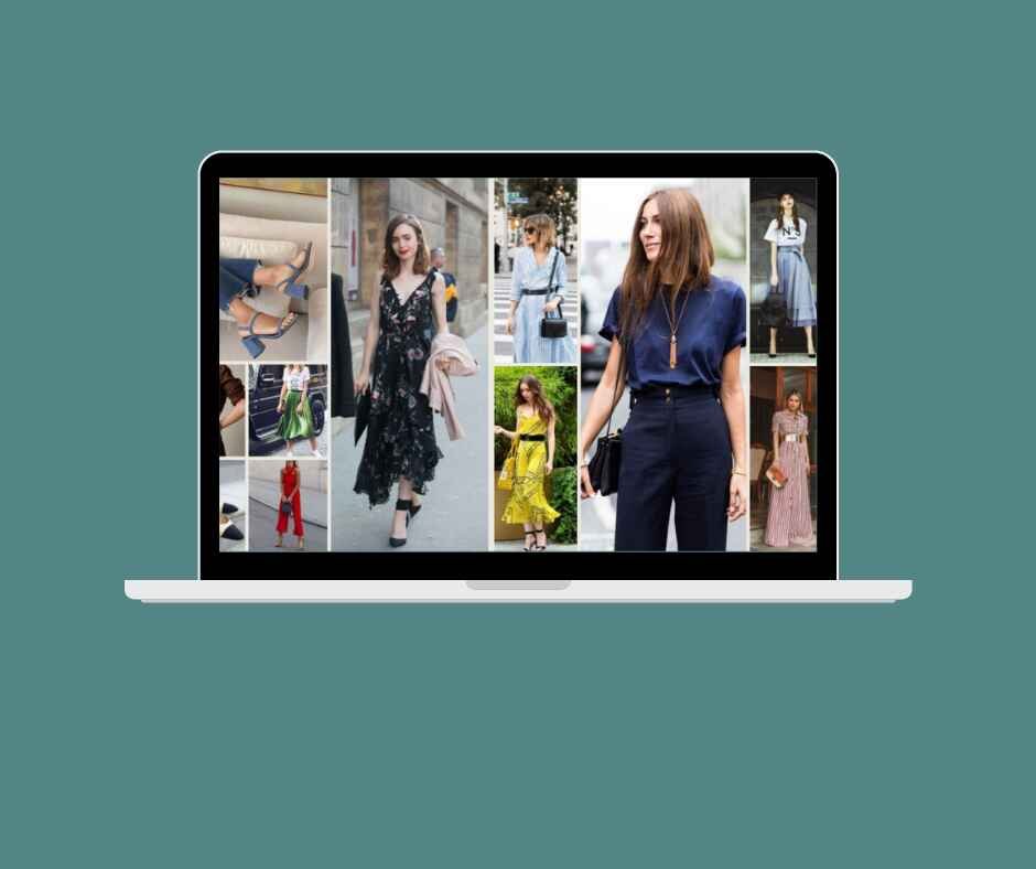 Virtual Style Consultation mockup on laptop