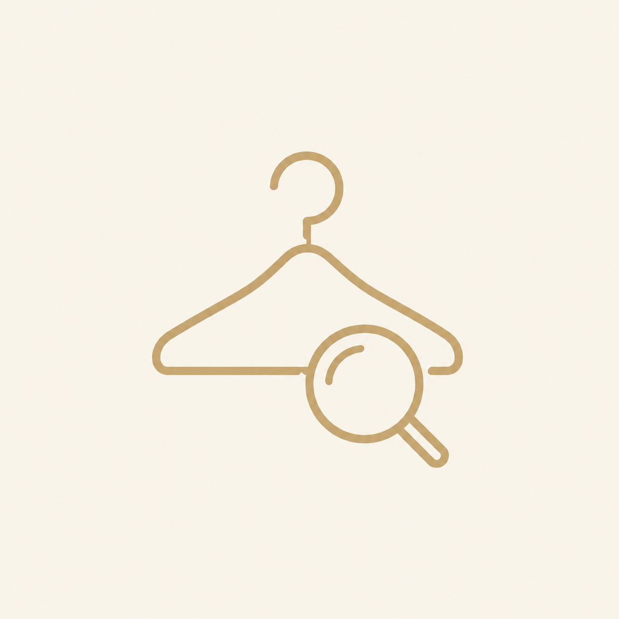 Clothes hanger icon representing learning what clothing shapes and styles suit you.